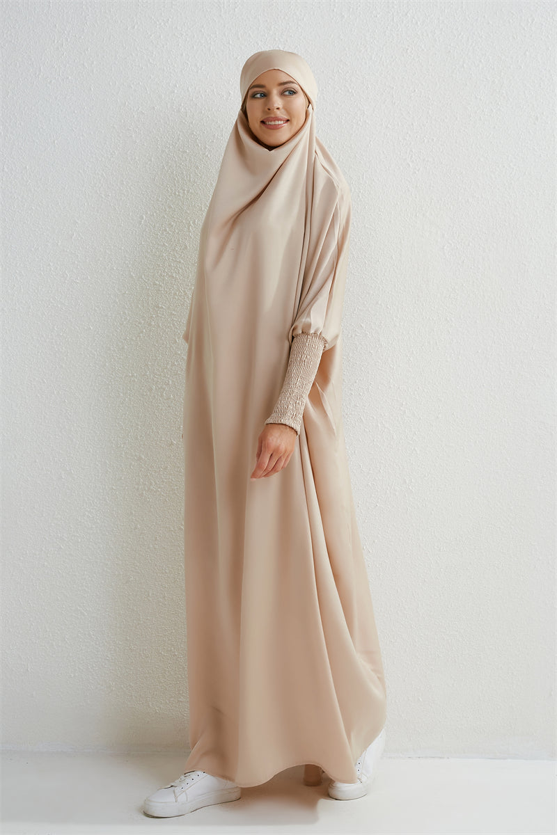 Muslim Abaya Hooded One Piece Prayer Dress For Women