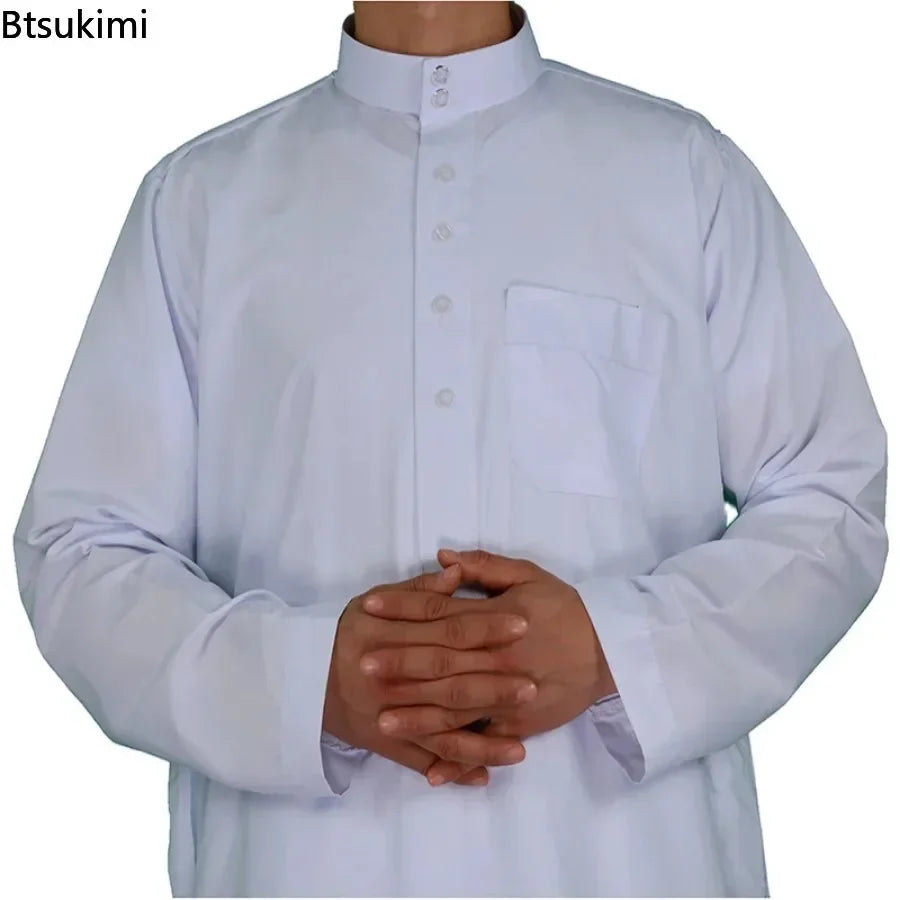 Muslim Kaftan Clothing One Pieces Prayer Dress For Mens