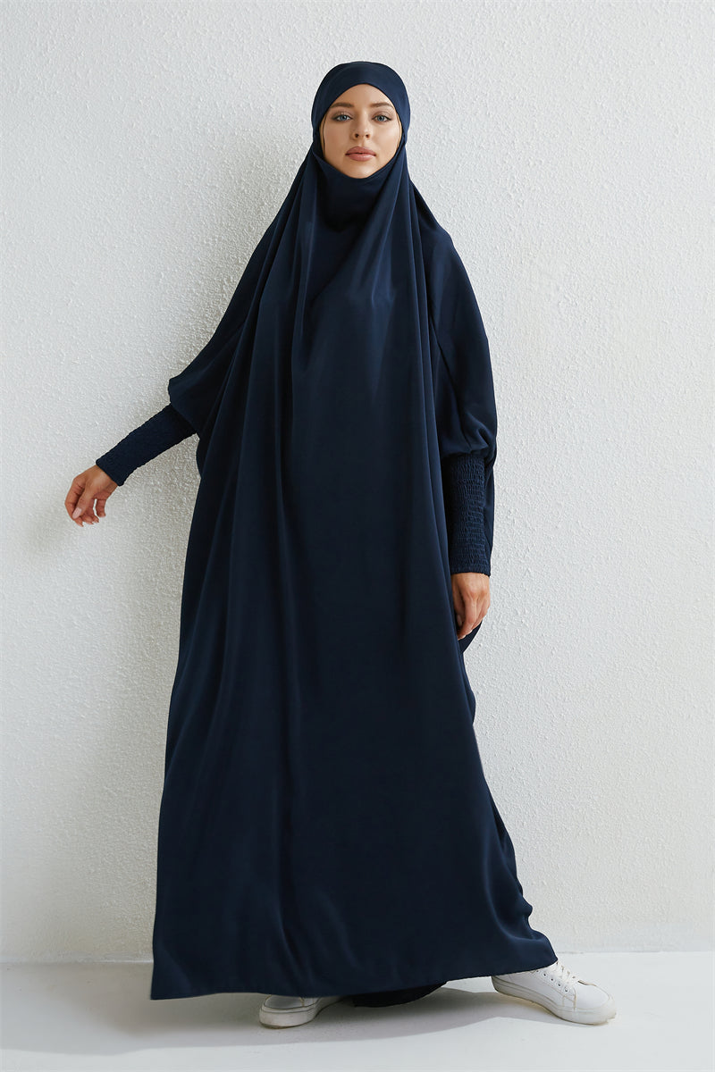 Muslim Abaya Hooded One Piece Prayer Dress For Women